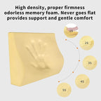 Memory Foam Lumbar Support Pillow for Car - Lower Back Support Cushion for Driving, Back Pain Relief for Car Seat, Office Chair, Wheelchair (Gray)