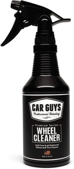 CAR GUYS Wheel Cleaner | Effective Rim and Tire Cleaner | Safe & Versatile Brake Dust Remover for Alloy, Chrome, Aluminum Rims, White Wall Tires, and More! | 18 Oz