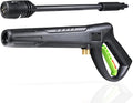 Pressure Washer Gun Wand & 3-in-1 Adjustable Nozzle, M22-14mm Fitting Compatible with Ryobi, Powerstroke, Greenworks, Husky, Raptor Blast, Electric Power Washer
