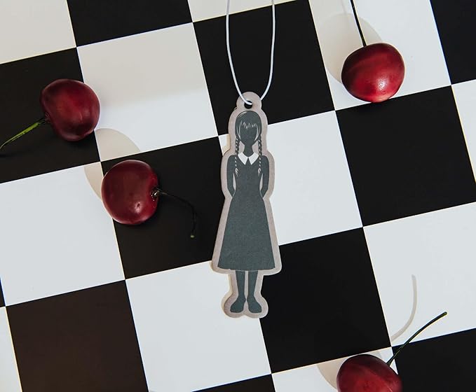 Addams Family Wednesday Silhouette Cherry-Scented Air Freshener | Long-Lasting Fragrance, Odor Eliminator For Room, Car, Office