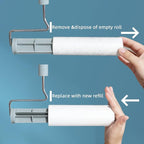 Extra Sticky Large Surface Lint Roller, 6.3'' Giant Lint Roller for Pet Hair, Lint Remover Roller for Cat Hair, Clothes, Furniture (1 Handle + 90 Sheets)