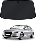 KUST Windshield Sun Shade for Audi A6 Accessories 2019-2024 2025 2026 Window Shade Sun Visor Cover Foldable Blocks UV Rays Keep Your Car Cooler