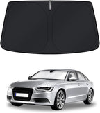 KUST Windshield Sun Shade for Audi A6 Accessories 2019-2024 2025 2026 Window Shade Sun Visor Cover Foldable Blocks UV Rays Keep Your Car Cooler