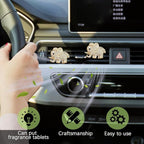 2PCS Car Air Vent Clip, Car Vent Accessories, Crystal Elephant Car Air Fresheners Vent Clips, Rhinestone Air Conditioning Outlet Clip Interior Decoration Universal for Women and Girls (Gold)