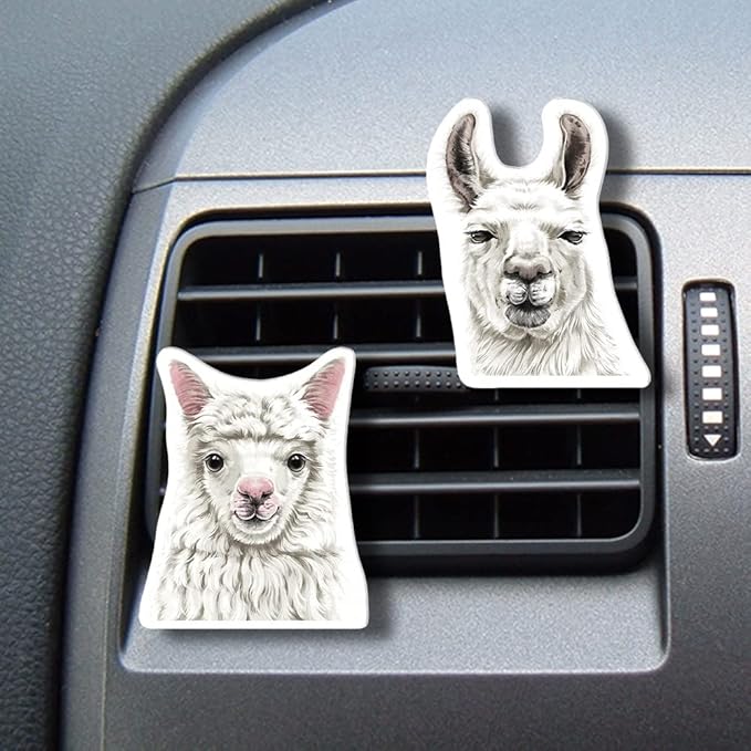 WIRESTER Fresh Scented Car Air Freshener Vent Clip, Decorative Accessories, Interior Decoration for Cars - Birds, Bear, Chicken, Rhino, Hippo, Snake, Horse