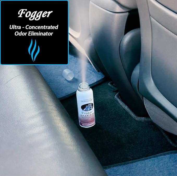 Clean Air Odor Removal Fogger Super Plus – Enzyme-Based Interior Odor Control for Cars, Homes & Enclosed Spaces, Plant-Based, Non-Toxic, Powerful Formula for Air Freshening