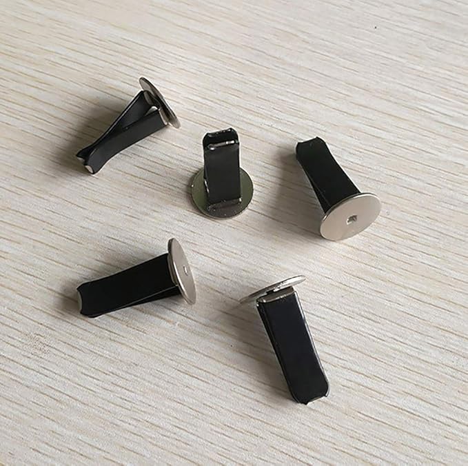 20 Pcs Metal Round Head Black Car Air Vent Clips with Auto Freshener & Perfume Feature