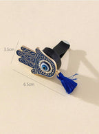 Hamsa Hand Evil Eye Car Vent Clip – Spiritual Protection Lucky Charm, Air Vent Decor, Blessing Ornament, Ojo Turco Car Accessory