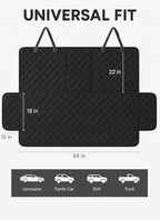 Waterproof Dog Car Seat Cover for Back Seat, Split Car Seat Covers for Dogs, Pet Backseat Cover for Dogs in Car, Nonslip Car Seat Protector, Seat Covers for Cars SUV Truck,seat Belt