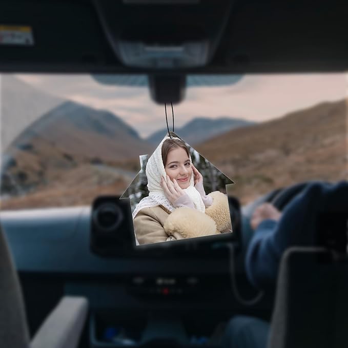 Custom Air fresheners with Picture,Personalized Air Freshener for Car,Cute Hanging Car Air Fresheners for Women,Double-sided Photo Printing Hanging Car Scents 30 scents available