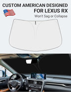 Proadsy 2026 Upgrade Front Windshield Sunshade Foldable Sun Shade Sun Visor Protector Custom Fit 2016-2022 Lexus RX SUV, Accessories