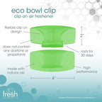 Fresh Products Eco Bowl Clip 2.0 Toilet Bowl Air Freshener, Herbal Mint Scent, 4 Clips
