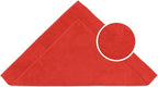 CARCAREZ Premium Microfiber Detailing Towels, 340 GSM Lint Free Car Buffing Waxing Polishing Drying Towels (6, Red, 16x16 Inch)
