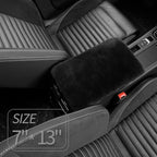 Sheepskin Armrest Cover Auto Center Armrest Cover Car Soft Console Pad, Fluffy Wool Auto Center Console Cover for Most Car Arm Rest Decoration Protector 7 x 13 Inch (Shearling, Dark Gray)
