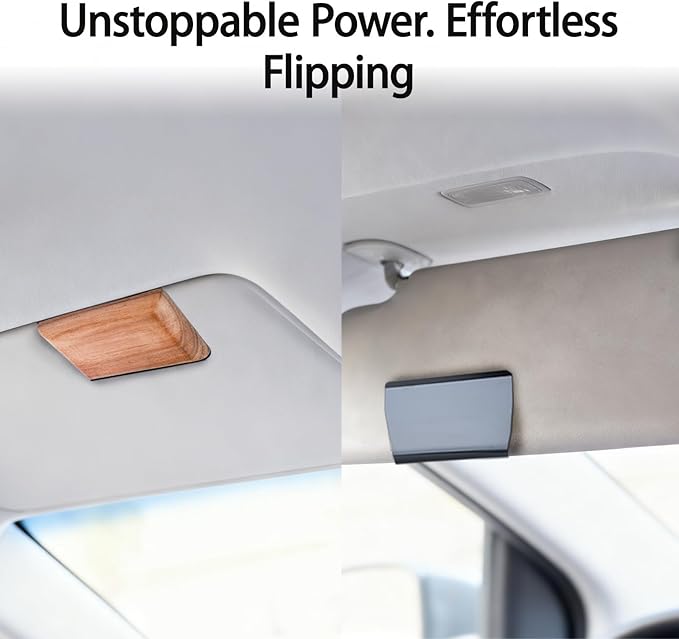 Car Air Freshener Visor Clip Compatible with Drift Car Air Freshener, Auto Accessories, Vehicle Sun Visor Metal Clip, Black, Freshener not include (3 Pack)