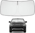 Proadsy 2026 Upgrade Front Windshield Sun Shade Foldable Sunshade Protector Custom Fit 2018-2024 Ford Expedition Accessories