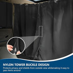 5PCS Car Privacy Curtains, Auto Window Shades Kit with 2 Front&Rear Side Window Shades, 98% Light Blocking Divider Curtain, Privacy Window Cover, Baby Shade for Sleeping, Car Camping Essentials