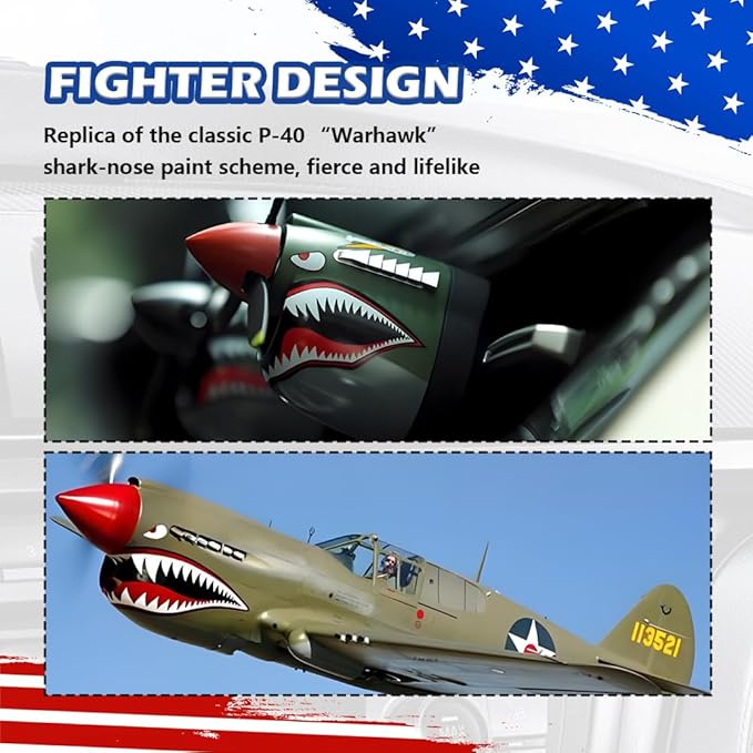 2026 New P-40 Warhawk Car Air Freshener,P-40 Fighter Car Vent Clips with Spinning Propeller for Reducing Odors,Universal Air Vent Decorations for Cars as Gift for Men & Pilots (P-40 Fighter Plane)