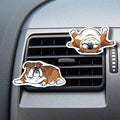 WIRESTER Set of 2 Fresh Scented Car Air Freshener Vent Clip, Decorative Accessories, Interior Decoration for Cars - English Bulldog & English Bulldog (S3)