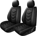 Car Seat Cover for Ford Explorer 2000-2025, Waterproof Durable Compatible Airbag, Premium Leather Seat Protector(2 Seats Standard,Black)