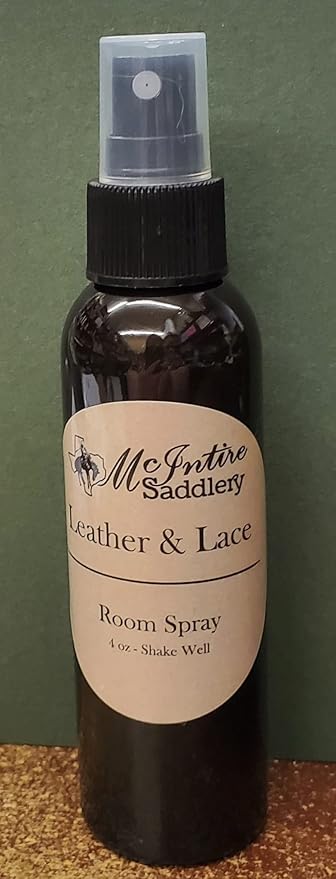 McIntire Saddlery Ear Tag Car Air Freshener and Room Spray - Leather & Lace