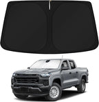 KUST Windshield Sun Shade for Chevrolet Chevy Colorado 2023 2024 2025 2026 Accessories Custom Fit Sunshades Sun Visor Protectors Blocks UV Rays