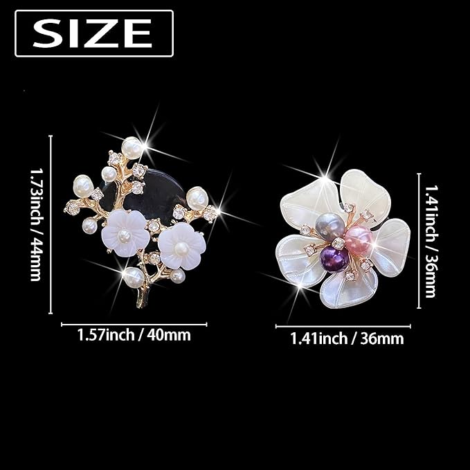 Pearl Daisy AromaBoost Car Diffusers - 3pcs with Mask Hook & Rhinestone Bling Decoration