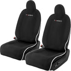 Premium Microfiber Towel Tesla Model Y Juniper/3 Seat Covers, Waterpooof | Sweatproof | Machine Washable | Non-Slip, Seat Protector for Tesla Model 3/Y 2016-2026 Interior Accessories - (2Pack, Black)