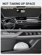 Proadsy for Lexus UX 2019-2024 2025 2026 Windshield Sun Shade 4-Layer Foldable Front Sunshade Protector Sun Visor Blocks UV Rays Keep Car Cooler