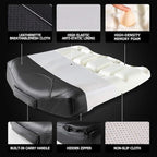 Leather Car Memory Foam Heightening Seat Cushion for Short People Driving, Hip(Coccyx/Tailbone) and Lower Back Pain Relief Butt Pillows, Adult Booster Seat for Car,Truck,SUV, Office Chair.