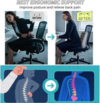Inflatable Lumbar Support Pillow for Travel Seat and Office Chair, Back Support Pillow for Airplane Travel and Car, Lumbar Pillow for Lower Back Pain Relief and Improve Posture, Easy to Carry - Grey