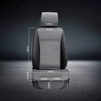 Elantrip 2PCs Front Car Seat Covers Leather Car Seat Protector Universal fit for Most Cars SUVs and Trucks Water Proof Seat Protector Gray