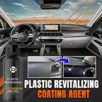 RJDJ Plastic Restorer for Cars, Trim & Exterior – Plastic Revitalizing Coating Agent, Restores Faded Plastic, UV Protection, Car Shine Refurbishing Solution (30ml-4pcs)