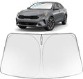 Proadsy Windshield Sun Shade for Kia K4 2025-2026 Foldable Front Sunshade Protector Sun Visor Blocks UV Rays Keep Car Cooler Accessories