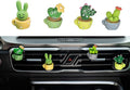 4-Pack Adorable Decorative Cactus LOVE Air Freshener, Vent Clip Interior Accessories, Car Scent Freshener Perfume Aromatherapy Clip