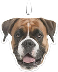 Spoontiques Boxer Air Freshener (3pk) - Dog Themed Car Interior Accessories & Essentials - Hanging Deodorizer, Long-Lasting Fragrance (New Car Scent)