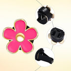 NBTEPEM 6 PCS Daisy Flower Air Vent Clip Car Decoration Accessories Air Conditioning Outlet Clip Car Air Freshener Clip Charm Car Interior Decor(3 cm, 3.3 cm, Red)