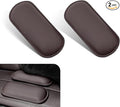 WZP 2PCS Car Door Armrest Pads, Soft Leather+Memory Foam Car Knee Pads, Arm Rest Elbow Cushion with One-Piece Molding, Universal Car Interior Accessories for Arm Support Protect (Brown)