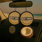 Sex Wax Air Freshner Coconut 2 Pack with (1) Mr. Zogs Sex Wax Sticker