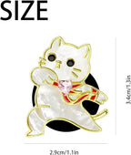 Cat Car Vent Clip,Cute Pink Heart Cat Car Air Freshener,1pc Kawaii kitty Car Decor,Pearl White Encourage Cat Interior Accessories for Women Girl,Refillable Diffuser