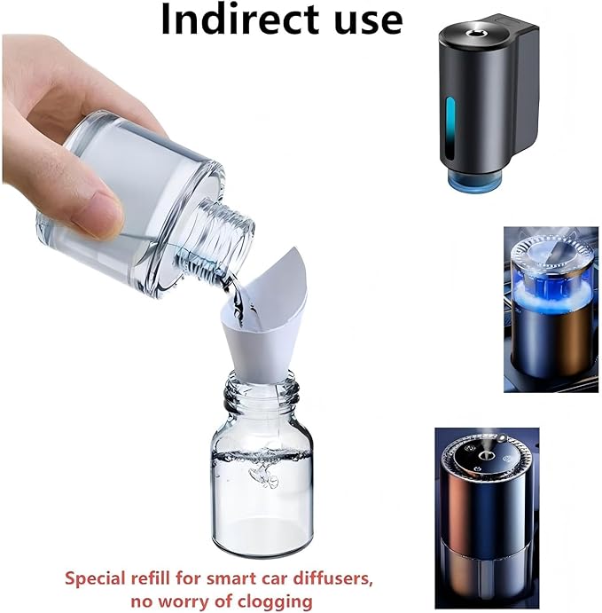 Car Air Freshener, Smart Car Air Freshener Perfume Refill,1.69 fl oz / 50 ml, lasts 2-6 months, Hotel-style fragrance (Vanilla)