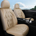 AOMSAZTO Car Seat Covers Full Set Fit for Toyota Prius 2001-2015 Waterproof Faux Leather Car Seat Cushions Automotive 5 Seat Covers Set（Beige）