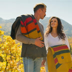 Arcturus Rainier Wool Blanket - Warm, Heavy, Washable, Bed Blanket | Great for Home & Camping (Sunset Peak, King)