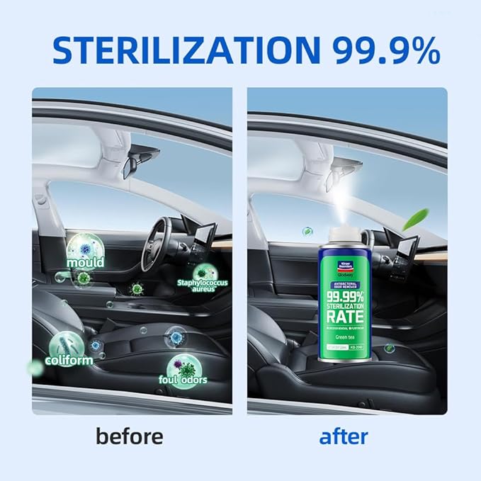 Glodway Car Air Freshener Spray,Deodorizer Odor Eliminator Remover Fogger,Long Lasting Scent,6 Ounce(Pack of 6)
