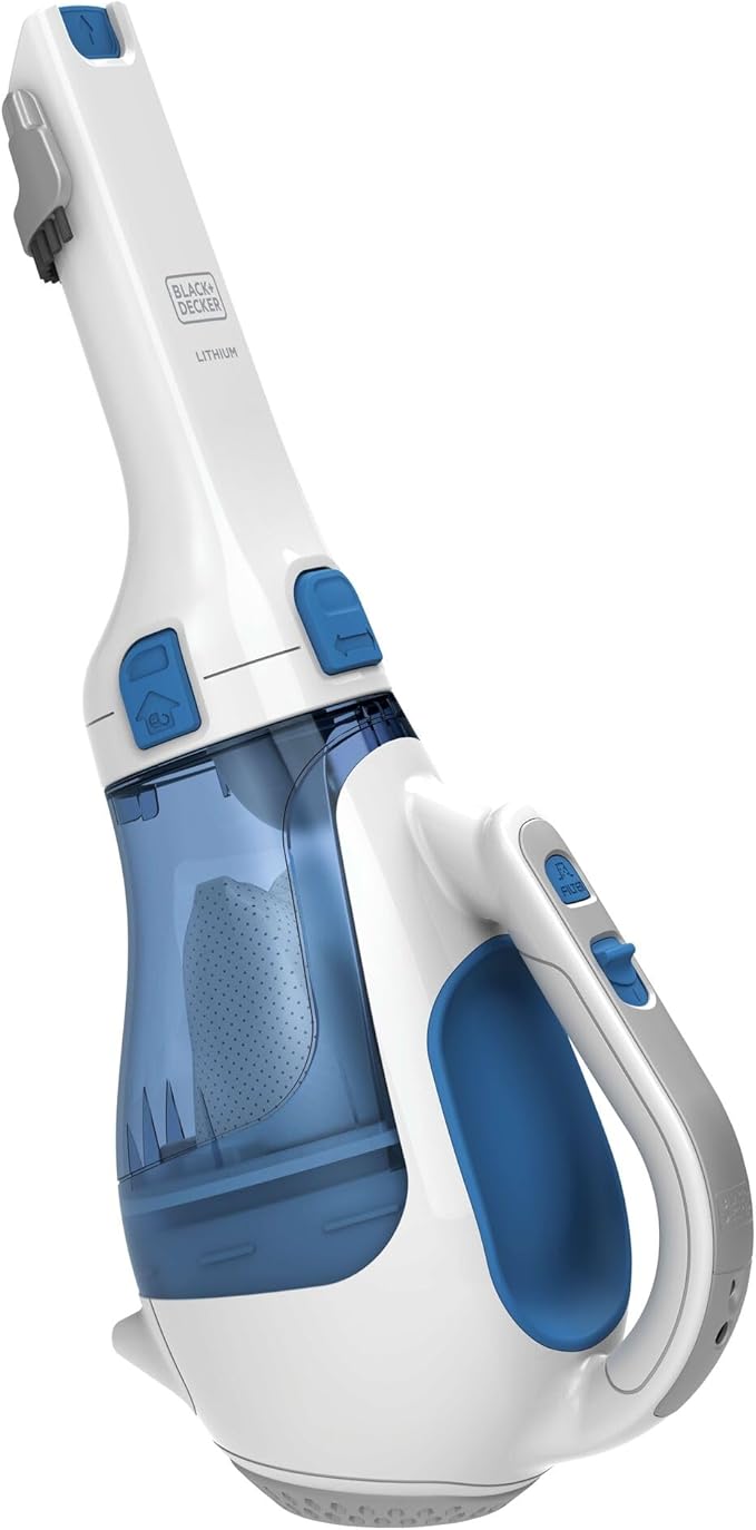 BLACK+DECKER dustbuster Handheld Vacuum, Cordless Car Vacuum Portable 12V, with Rotating and Extendable Nozzle (HHVI320JR02)