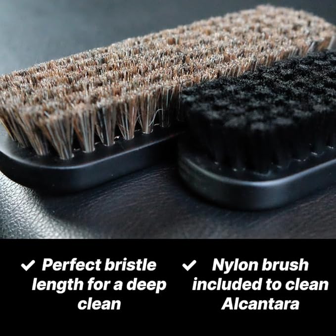 PROPER DETAILING CO. Car Leather Cleaner and Conditioner, Clean and Protect for long lasting leather, 9 Piece Deluxe Leather Care kit for professional results, leather car cleaner, conditioner leather