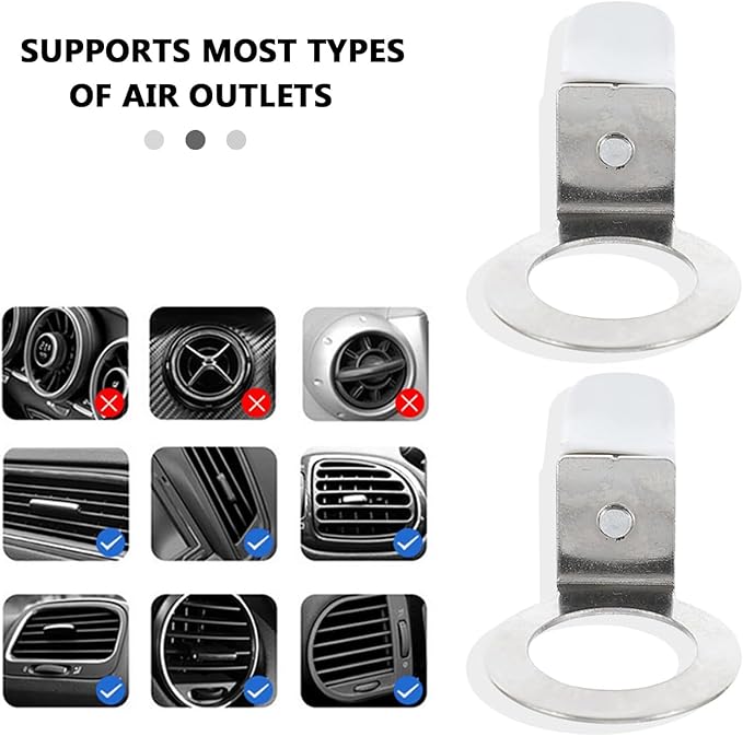 25 Pack Car Air Freshener Vent Clips Replacement Empty Essential Oil Diffuser Bottle Vent Clip Clamp Holder for Car Diffuser Bottle Glass Perfume Diffuser Cars Scents Hanging Freshener
