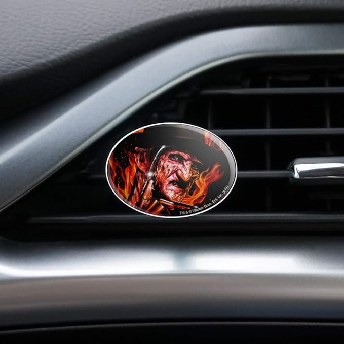 A Nightmare on Elm Street Freddy's Fire Car Air Freshener Vent Clip
