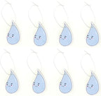 Generic A&D Hanging Air Freshener for Car, Home, Office, Bathroom | 8 Pack | Multiple Designs & Scents (Bikini Tree|Heart|Fish|Bee|Waterdrop|Sock|Golf Ball|Bikini Butterfly) (Waterdrop (Squash))