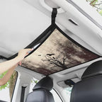Car Roof Storage Bag Withered Branch Crow Auto Seat Storage Hanging Bag All Car Storage Organizers Vehicle Passenger Seat Organization and Storage for Kids Adults